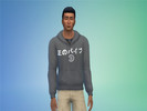Sims 4 — Sonny Daniel's "Positive Vibes" Hoodie by jenpenten — Sonny Daniel's "Positive Vibes" Hoodie
