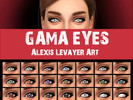 Sims 4 — Gama Eyes by iGama2 — Here my Gama eyes ! 21 new colors for your sims's eyes, available in facepaint !