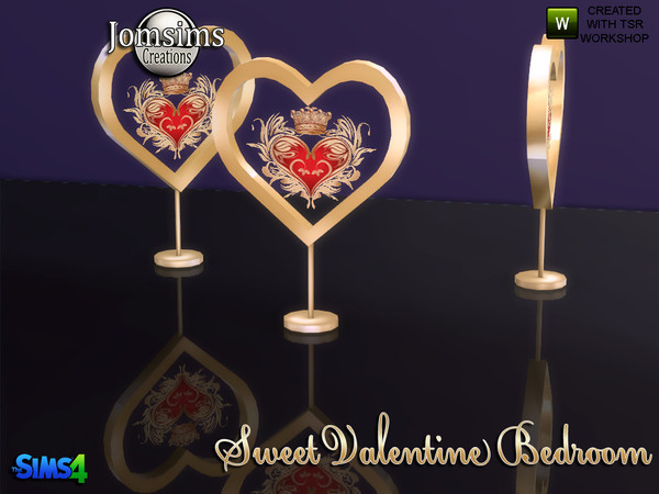 Sims 4 — sweet valentine deco heart table by jomsims — sweet valentine deco heart table. find in clutters
