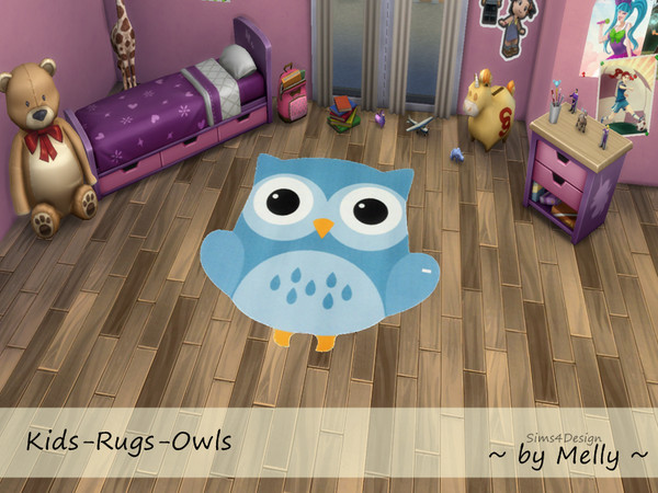 Sims 4 — Rugs Kids Owls by melly20x2 — Owls Rugs for Kids