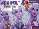 Sims 4 — World of Warcraft inspired color Chest Tattoos 34 swatches by valhallan — Some nice colorful chest tattoos for