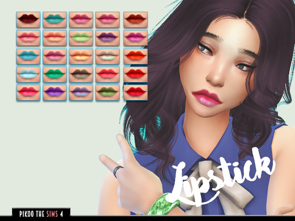 Sims 4 — [TS4]_Pikoolipstick02 by pikoo — Lipsticks for your female sims 4 resident. Hope you guys love it. Please dont
