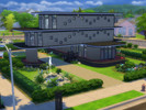 Sims 4 — Modern Art Deco House by Andres-Chile — A modern art deco house, with beautiful gardens, pool, gym and spa in