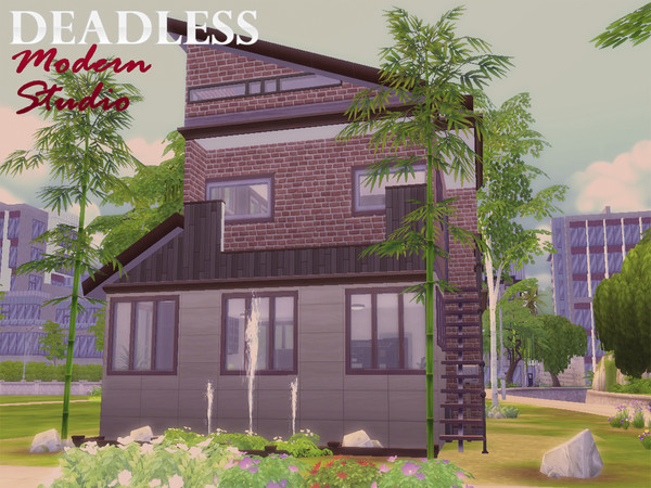 Sims 4 — Modern Studio  by Deadless — This is a studio house for 1-2 sims, that is perfect for sims interested in their