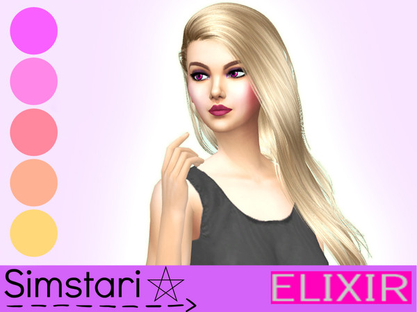 Sims 4 — ELIXIR blush by Simstari — A variation of ELIXIR blush. - Females only - Teens through to elders - Custom