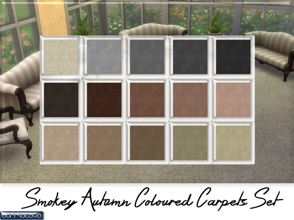 Sims 4 — Smokey Autumn Carpet 15 by abormotova2 — From the 'Smokey Autumn Set' which contains 15 shades.