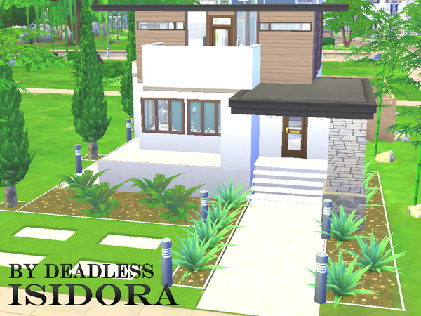 Sims 4 — Isidora by Deadless — This house is perfect for a couple or a single sim that likes small places with relaxing