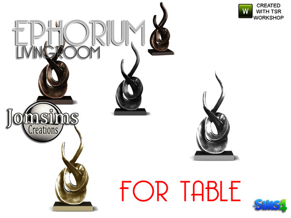 Sims 4 — ephorium sculpture table by jomsims — ephorium sculpture table.