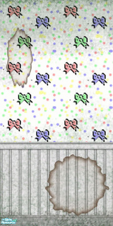 Sims 2 — D2DCheap Set III: Ribbons Paper Stained by D2Diamond — Diamond Sims is having another bargin basement sale!!