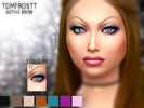 Sims 4 — Gothic Brows by tomfrostt — A set of gothic style drawn on eyebrows for you to enjoy. .7 Colours .Custom CAS