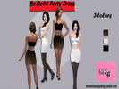 Sims 4 — Be Bold Dress by Simonehazel — This bold beautiful dress 3 unique Colors Teen- Elders Disable for Randoms Custom