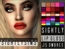 Sims 4 — Sightly Lip Gloss - Get Together needed by SightlySims — New lip gloss for your Sims 4 females... It's