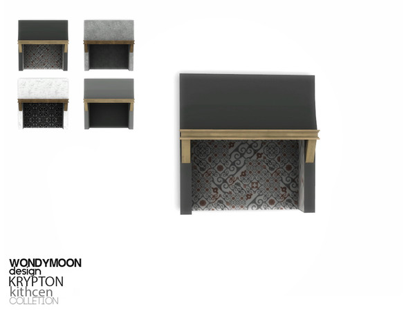 Sims 4 — Krypton Stove Hood by wondymoon — - Krypton Kithcen - Stove Hood - Wondymoon|TSR - Creations'2016