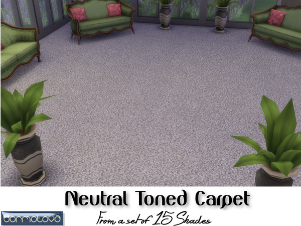 Sims 4 — Neutral Carpet by abormotova2 — From a set of 15 neutral carpets from cool to warm shades.