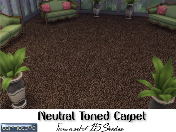 Sims 4 — Neutral Carpet by abormotova2 — From a set of 15 neutral carpets from cool to warm shades.