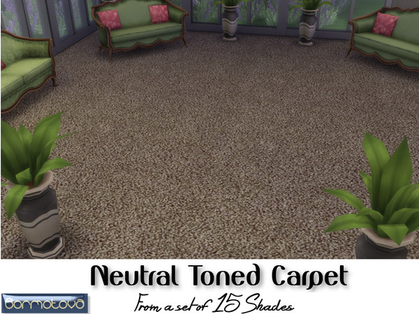 Sims 4 — Neutral Carpet by abormotova2 — From a set of 15 neutral carpets from cool to warm shades.
