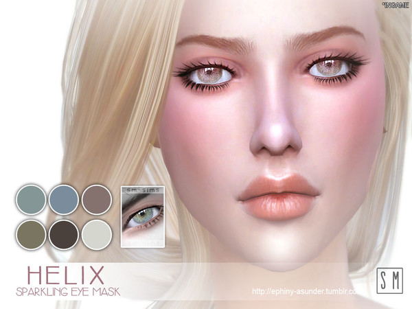 Sims 4 — [ Helix ] - Eye Mask by Screaming_Mustard — A super realistic eye mask in five simple shades. For females and