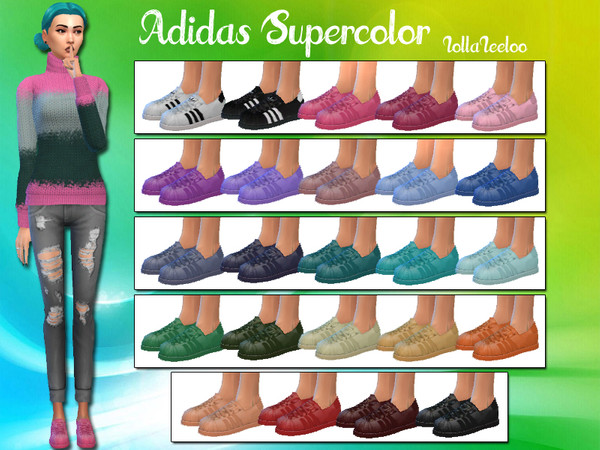 Sims 4 — Adidas Supercolor by LollaLeeloo by Lollaleeloo — Hi everyone, As requested several times, I bring you Adidas
