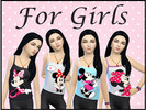 Sims 4 — Minnie girls' blouse by Paanh — Blouse made for girls New item / 4 models I hope you enjoy :) Kiss: *