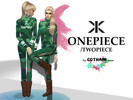 Sims 4 — ONEPIECE/TWOPIECE by GOTHAMDESIGN — THIS IS A NEW MODEL, ONEPIECE/TWO PIECE.