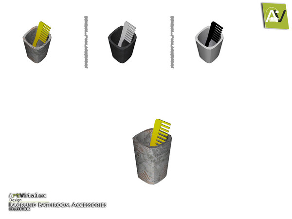 Sims 4 — Ragrund Comb Tumbler by ArtVitalex — - Ragrund Comb Tumbler - ArtVitalex@TSR, Feb 2016