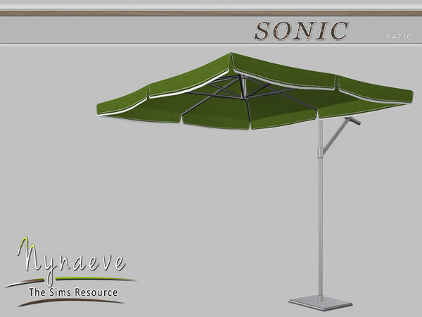 Sims 4 — Sonic Patio Umbrella by NynaeveDesign — Sonic Patio - Umbrella Located in Decor - Miscellaneous Price: 300