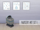 Sims 4 — Nursery Art v1 by JustMoose — Cute nursery art with owl, your baby-sim will love it :) I hope you enjoy it too!