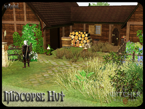 Sims 3 — Midcopse Hut by murfeel — The home of the local village wise woman. Deep in the heart of the Velen boondocks,