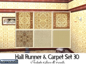 Sims 4 — Hall Runner & Carpets Set 30 by abormotova2 — Hall Runner and Carpet Set 30 which includes 6 floors and 9