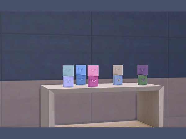 Sims 4 — Double Clock by soloriya — Simple double clock with different colors. Part of The Best Pupil set. Category: