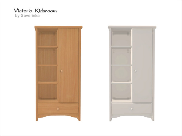 Sims 4 — [VictoriaKidsroom] Book shelf left by Severinka_ — Book shelf left a set of 'Victoria Kidsroom' 2 colors