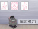 Sims 4 — Nursery Art v2 by JustMoose — Cute nursery arts with owl, version II. Your baby-sim will love it :) I hope you