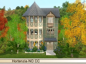 Sims 3 — Hortenzia by timi722 — Tiny hut on a small lot, with blue furnishing.