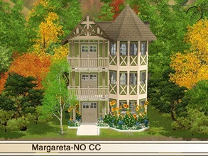 Sims 3 — Margareta by timi722 — Tiny hut on a small lot, with green furnishing.