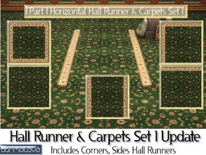 Sims 4 — Part 1 Hall Runner & Carpet Set 1 Update by abormotova2 — This is part 1 (horizontally laid) of Update of