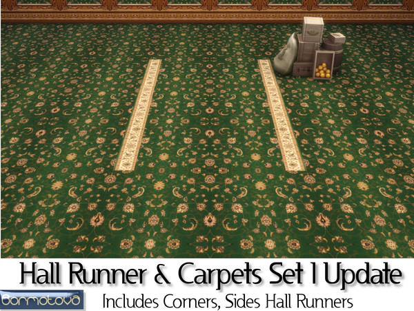 Sims 4 — Vertical Hall Runner by abormotova2 — This is part 2 (vertically laid) of Update of Hall Runner and Carpets Set