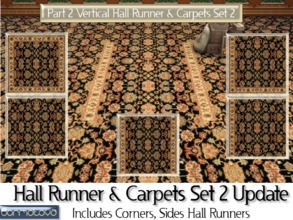 Sims 4 — Part 2 Hall Runner & Carpet Set 2 Update by abormotova2 — This is part 2 (vertically laid) of Update of Hall