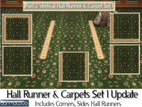 Sims 4 — Part 2 Hall Runner & Carpet Set 1 Update by abormotova2 — This is part 2 (vertically laid) of Update of Hall