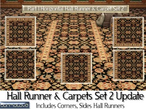 Sims 4 — Part 1 Hall Runner & Carpet Set 2 Update by abormotova2 — This is part 1 (horizontally laid) of Update of