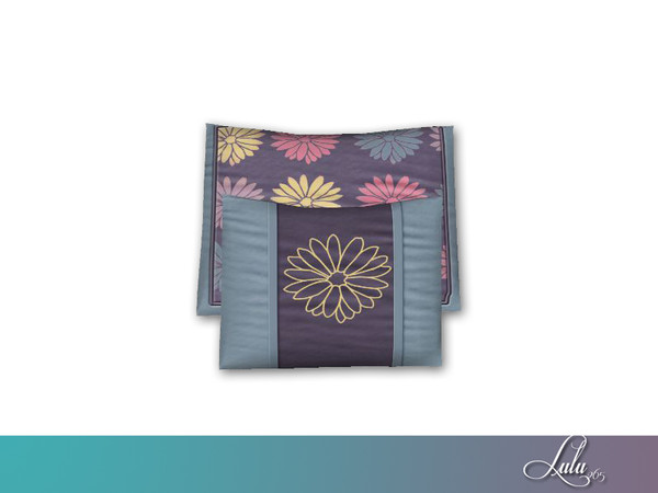 Sims 4 — Lily Bedroom Decor Bed Pillows  by Lulu265 — Part of the Lily Bedroom Conversion for Sims 4 3 variations 
