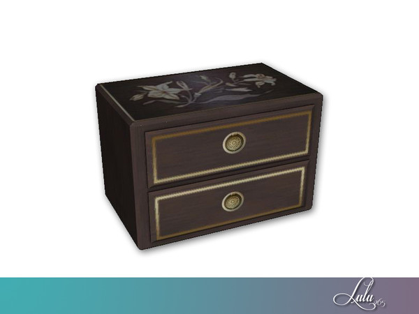 Sims 4 — Lily Bedroom Decor Jewelry Box  by Lulu265 — Part of the Lily Bedroom Conversion for Sims 4 3 variations