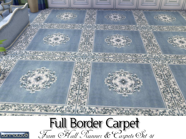 Sims 4 — Full Bordered Carpet by abormotova2 — From Hall Runner and Carpet Set 31 which includes 1 hall runner, one full