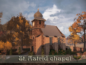 Sims 3 — St. Astrid Chapel by fredbrenny — Weddings and funerals are held in this tiny little chapel. The romance oozes