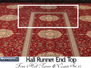 Sims 4 — Hall Runner Top End by abormotova2 — From Set 32 of Hall Runner and Carpet Set 32. Includes 5 carpets in which