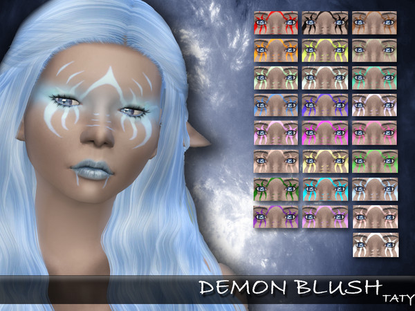 Sims 4 — [Ts4]Taty_DemonBlush by tatygagg — - Female, Male - Human, Alien - Child to Elder - Blush category