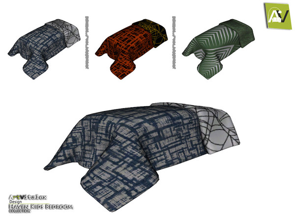 Sims 4 — Haven Kids Bed Blanket by ArtVitalex — - Haven Kids Bed Blanket - ArtVitalex@TSR, Mar 2016