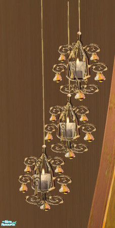 Sims 2 — Indian Inspired Living RC 4 -Votives by Simaddict99 — Warm, light brass and salmon colored gems recolor. Mesh