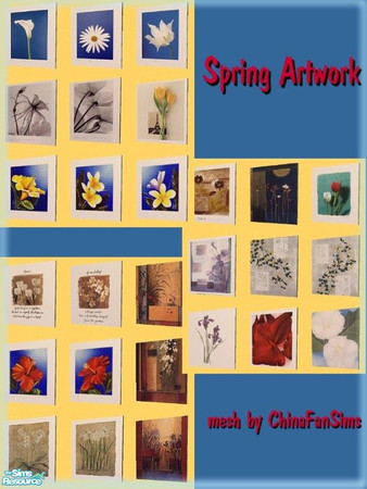 Sims 2 — Paintings 2 -  Mesh by simscom — Brought to you by the Sims2 Community Project....Please enjoy this set we have
