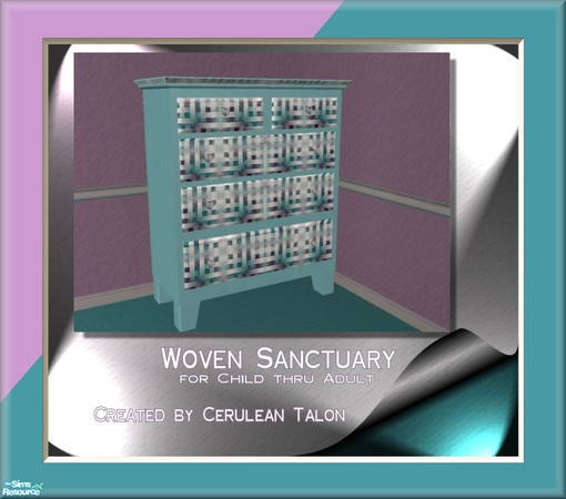 Sims 2 — Woven Sanctuary Child to Adult - Dresser by Cerulean Talon — A delicate and beautiful sanctuary for your Sim