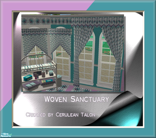 Sims 2 — Woven Sanctuary Child to Adult -Curtains by Cerulean Talon — A delicate and beautiful sanctuary for your Sim